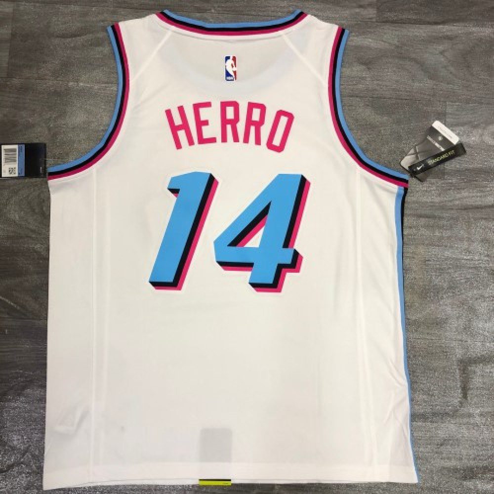 Men's Miami Heat Tyler Herro #14 White 19-20 Swingman Jersey - City Edition-Pro Kit Vault | Brand New 26/27 Sports Jerseys